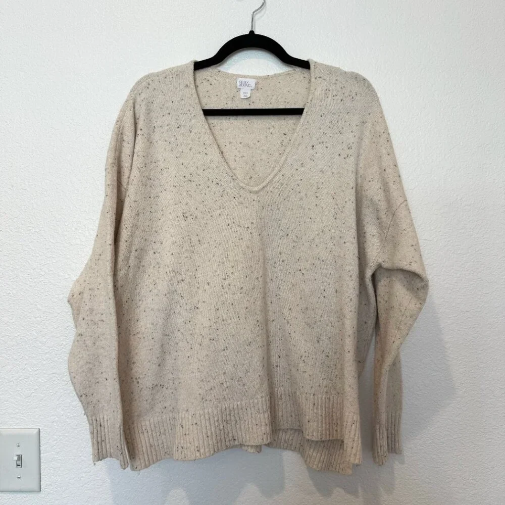 Stars Above White Cream Speckled Sweater Set Loungewear Size XXL - Picture 9 of 11